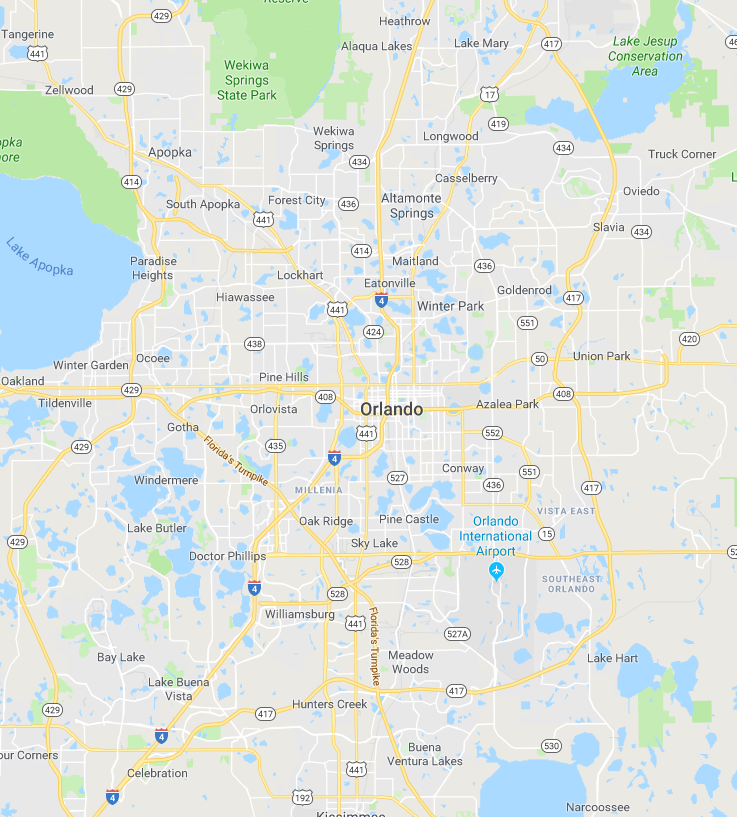 ORLANDO MAP